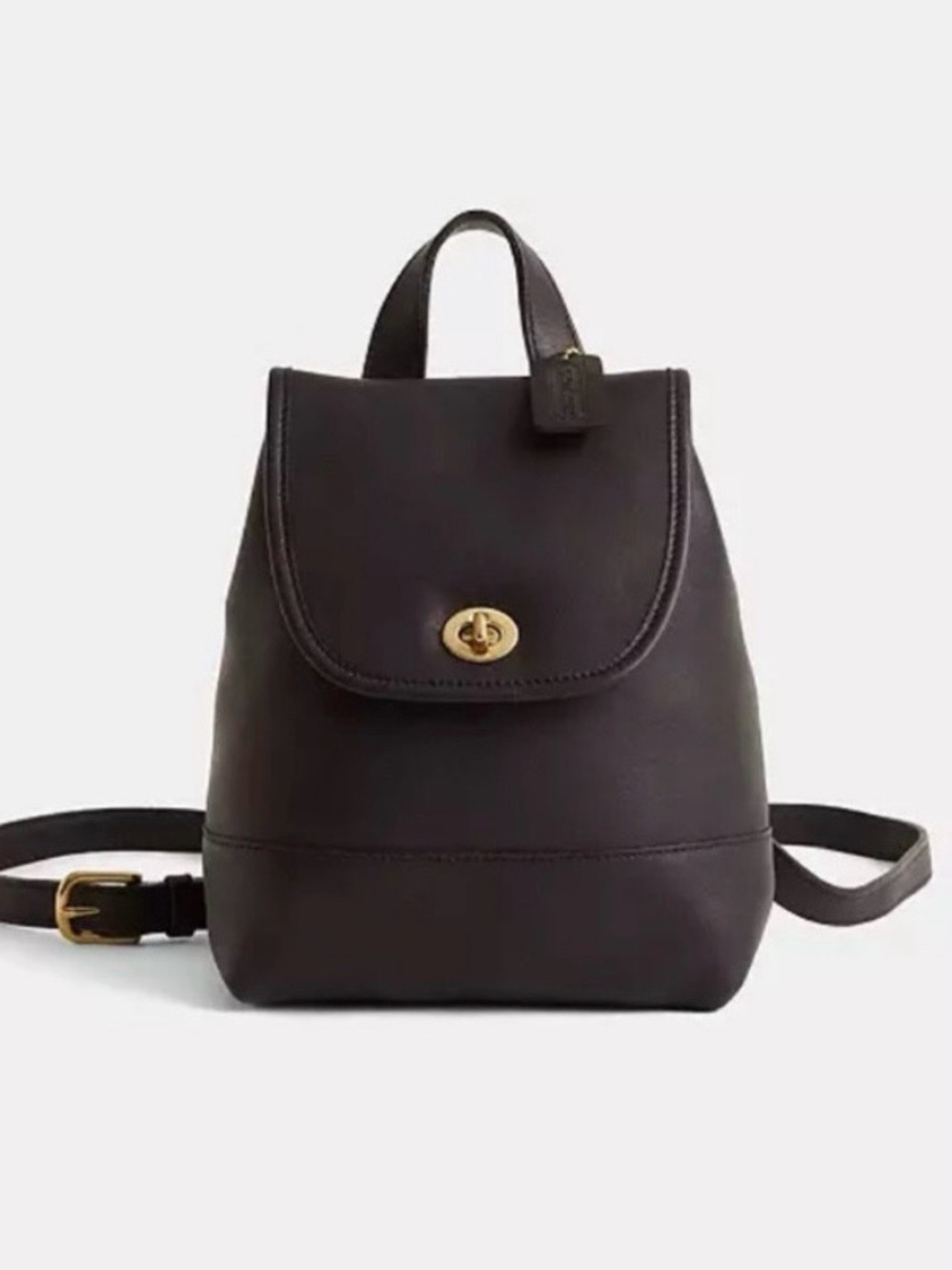 Vintage Coach mini leather daypack backpack